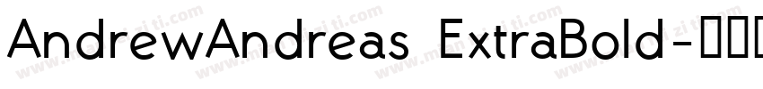 AndrewAndreas ExtraBold字体转换
